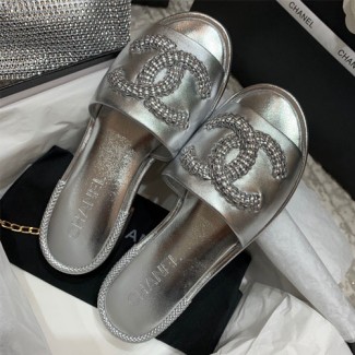 샤넬 신상 슬리퍼 G34223 실버