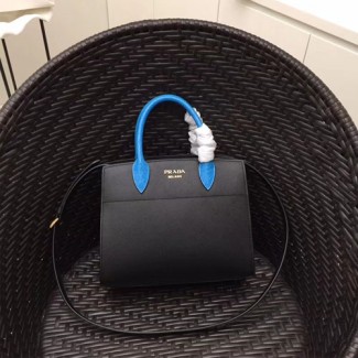 프라다 사피아노 비블리오텍 백 1BA050 블랙&블루