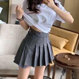 톰브라운 여성용 미니 스커트 TB8722 딥그레이