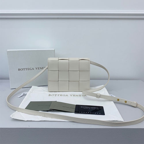 보테가 인트레치아토 나파 미니 크로스 백 574051 아이보리