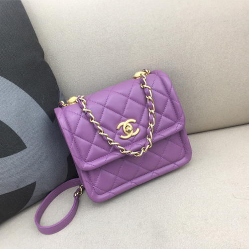 샤넬 20FW 신상 플랩백 19CM  AS2019 램스킨 보라