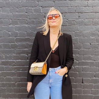 구찌 패드락 가죽 미니 숄더백 409487