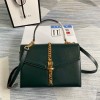 구찌 실비 1969 스몰 탑 핸들 백 ‎602781 그린