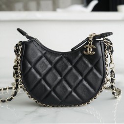  샤넬 램스킨 체인백 AS2303 블랙