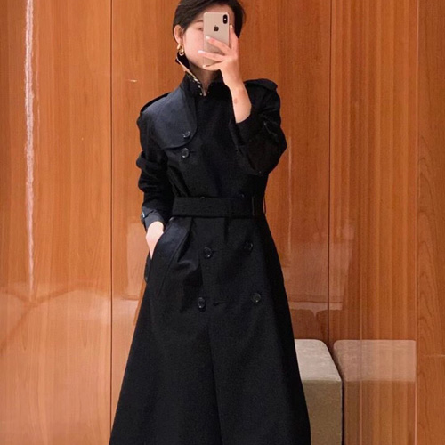 버버리 롱 켄징턴 헤리티지 트렌치코트  80019172 블랙