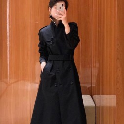 버버리 롱 켄징턴 헤리티지 트렌치코트  80019172 블랙