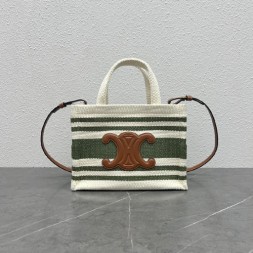 셀린느 스몰 카다스 타이스 스트라이프 토트백 199162-3