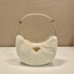 프라다 아르케 양퍼 숄더백 1BC194 화이트