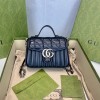 구찌 GG 마몽 미니 탑 핸들백 583571 블랙