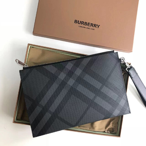 버버리 남성용 클러치백 88124381 그레이