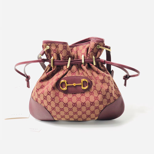 구찌 1955 홀스빗 메신저백 라지 숄더백 602089 자주색