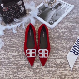 발렌시아가 신상 플랫 565829 레드