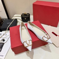 발렌티노 여성용 플랫 V0932 화이트