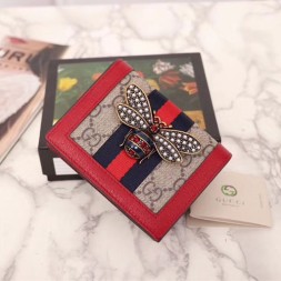 구찌 퀸 마가렛 카드 케이스 476072 레드