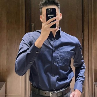 버버리 남여공용 셔츠 80019195 네이비