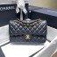 샤넬 CF23 점보백 A1111 리지드 캐비어 블랙 금장 ++