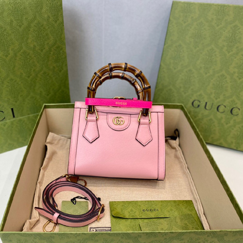 구찌 다이애나  미니 토트백 655661 핑크