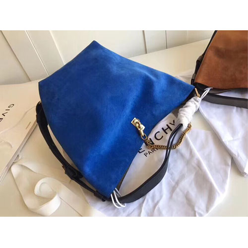 지방시 버킷 숄더백 BB502 블루&다크그레이