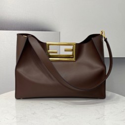 펜디 웨이 미디엄 숄더 토트백 8BH391 브라운