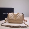 샤넬 CHANEL 19 스몰 플랩 백 AS1160 베이지