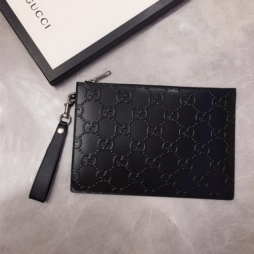 구찌 GG 엠보스 파우치 625569 블랙