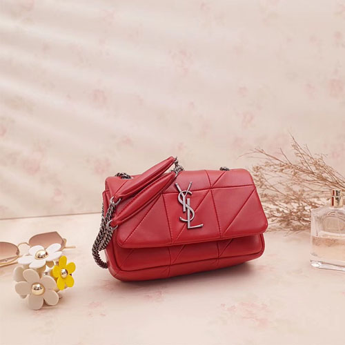 입생로랑 신상 패치워크 스몰 제이미백 515820 레드