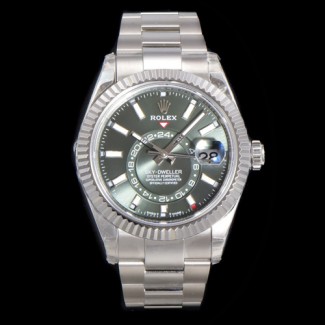 [ V2 ] 롤렉스 남성용 스카이드웰러 콤비 검판  R37014-8 42MM