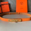 에르메스 신상  벨트 XTY184  오렌지  금장