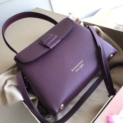 버버리 스몰 투톤 가죽 하우스 체크 토트 40684641