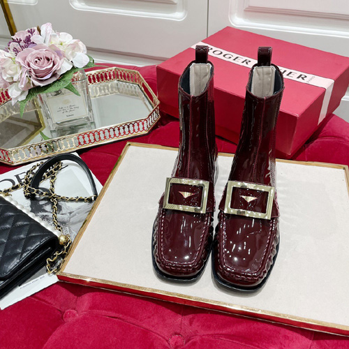 로저비비에 앵글부츠 RV5493 버건디