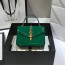 구찌 1969 실비 레더 미니 탑 핸들백 589479 에나멜 그린