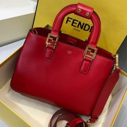 펜디 FF 스몰 토트백 8BH367 레드