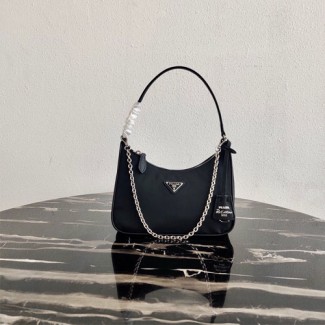 프라다  나일론 호보백  1NE204 블랙