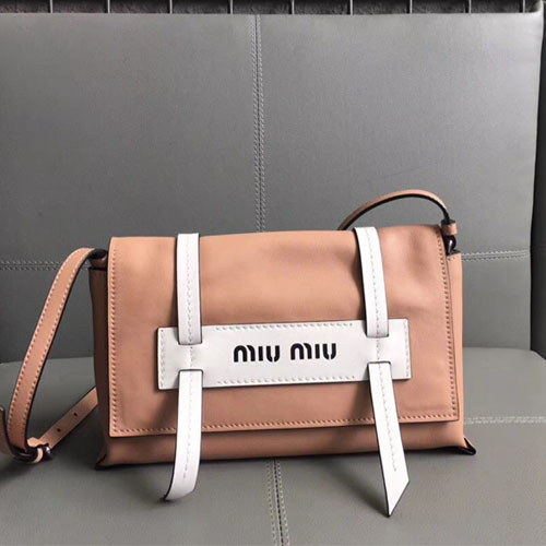 미우미우 그레이스 럭스 숄더백 5BD075 브라운