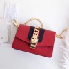 구찌 실비 미니 가죽 체인백 494646 레드