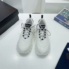 프라다 여성용 운동화 F0810 나일론 화이트