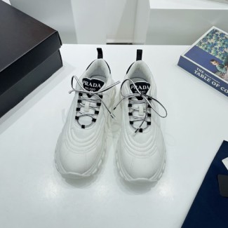 프라다 여성용 운동화 F0810 나일론 화이트