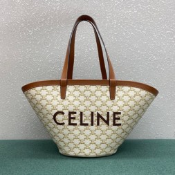 셀린느 트리옴페 미디움 커핀백 196952 아이보리