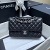 샤넬 CF23 점보백 A1111 리지드 캐비어 블랙 은장 ++