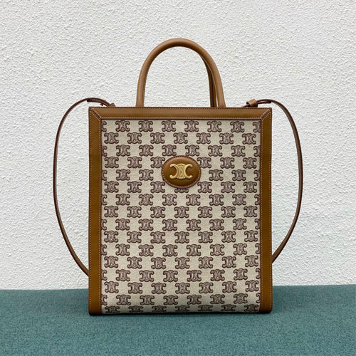 셀린느 카바스 토트백 스몰 192082 브라운 자수