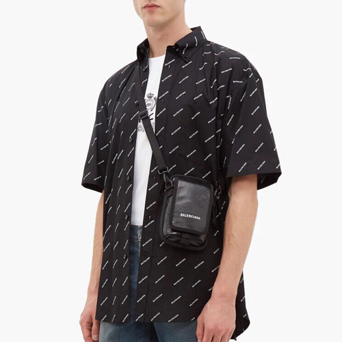 발렌시아가 익스플로러 크로스바디 파우치 백 593329 블랙