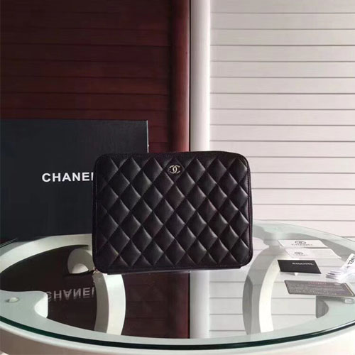 샤넬 신상 클러치백 A31535 램스킨 블랙