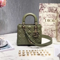 디올 MY ABCDIOR 레이디백  M0538 그린 금장