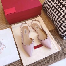 발렌티노 락스터드 슬링백 발레리나 SW2S0H13 무광 핑크