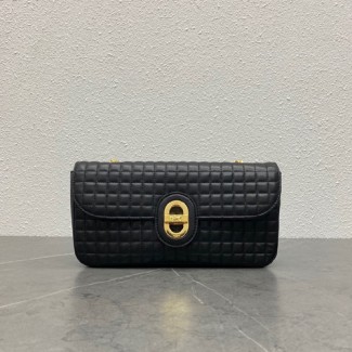 셀린느 미디움 체인 설키 숄더백 196383 블랙