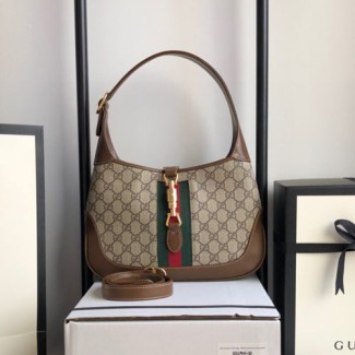 구찌 재키 1961 스몰 호보백 636706 브라운