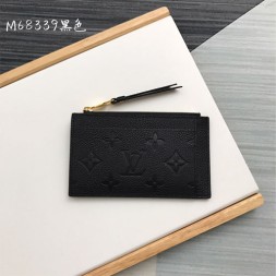 루이비통 지퍼 카드 홀더 M68339 블랙