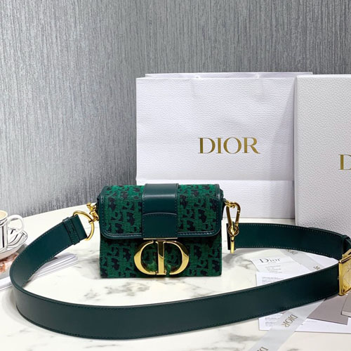 디올 자카드 패브릭 30 몽테뉴 박스백 M9204  그린