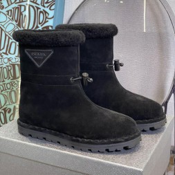 프라다 여성용 어그부츠 F0832 블랙