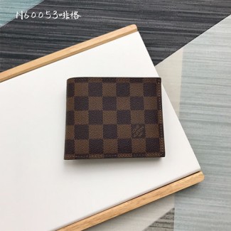 루이비통 남성용 반지갑 M60053 다미에 브라운